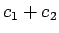 $c_1+c_2$