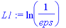 L1 := ln(1/eps)